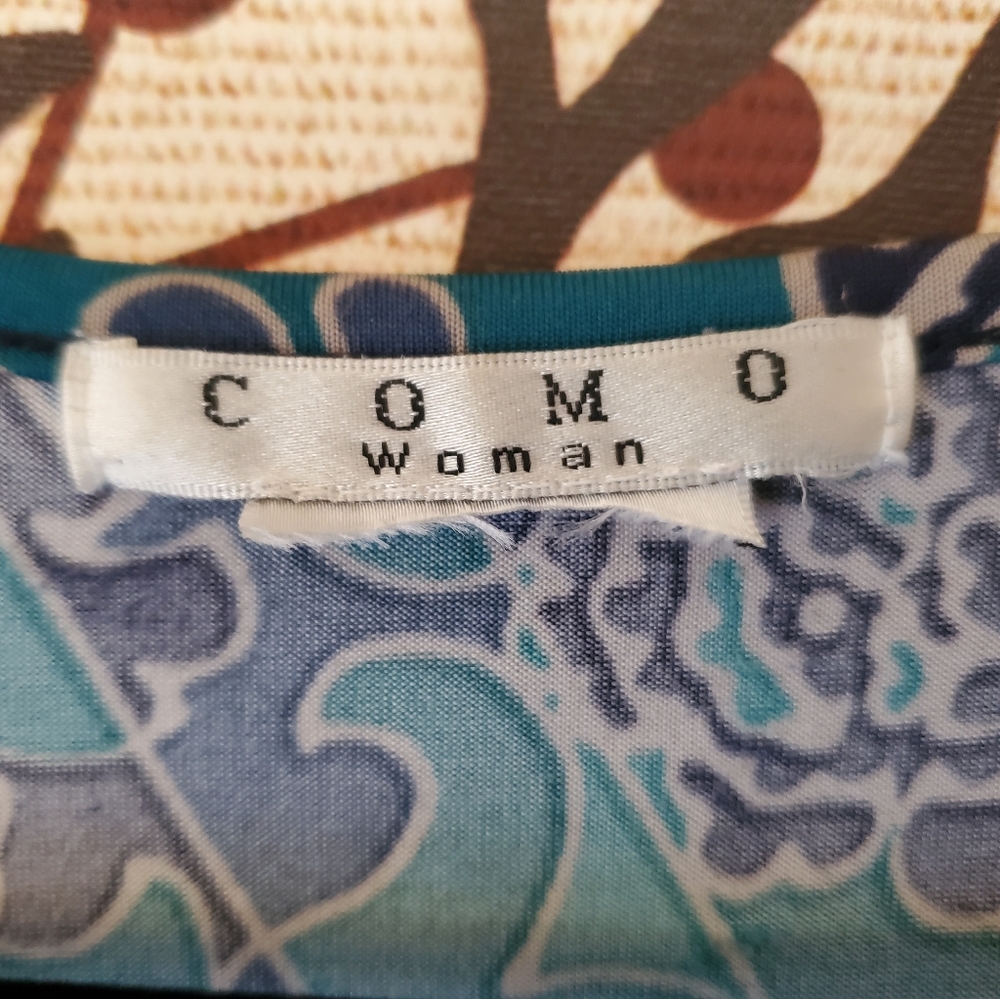 Como Woman Floral Shirt Size 1X - Picture 5 of 6